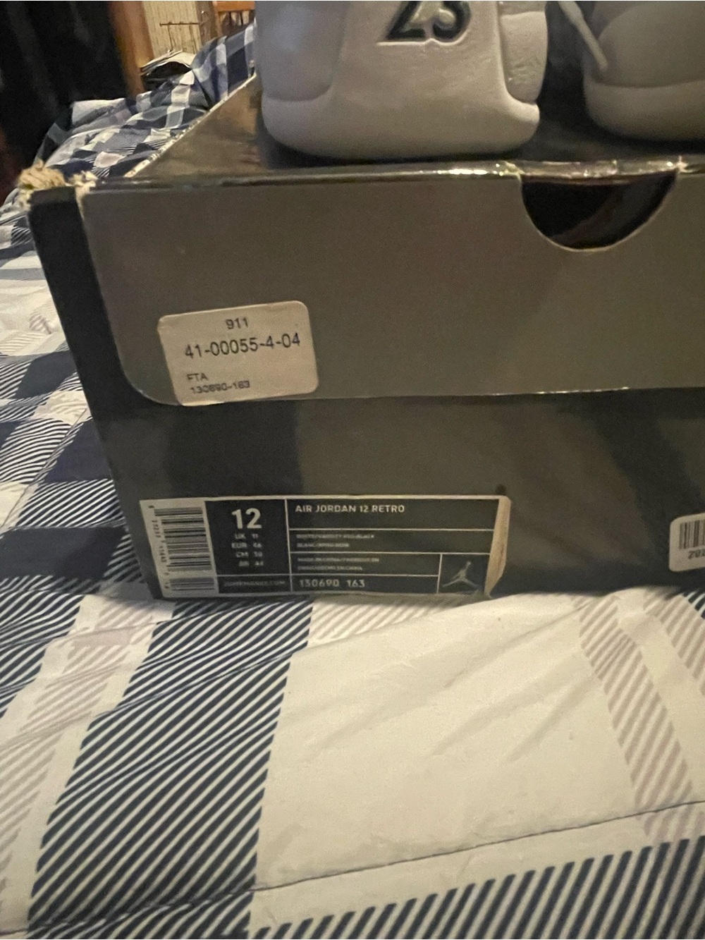 Nike Men’s Air Jordan 12 Rising Sun 2009 Size 12 Deadstock - Picture 9 of 11